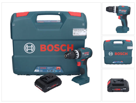 Bosch GSB 18V-45 Professional 18 V 45 Nm Brushless trapano avvitatore a percussione senza filo + 1x ProCORE 4.0 Ah batteria + L-Case - senza caricabatterie