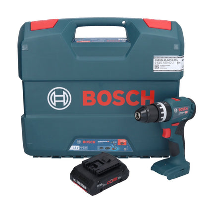 Bosch GSB 18V-45 Profesjonalna akumulatorowa wiertarko-wkrętarka udarowa 18 V 45 Nm bezszczotkowa + 1x akumulator ProCORE 4,0 Ah + walizka L - bez ładowarki