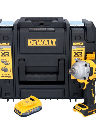 DeWalt DCF 892 NT Akku Schlagschrauber 18 V 813 Nm 1/2" Brushless + 1x Akku 1,7 Ah + TSTAK - ohne Ladegerät