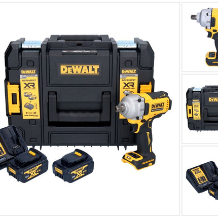 DeWalt DCF 892 M2T cordless impact wrench 18 V 813 Nm 1/2" brushless + 2x 4.0 Ah batteries + charger + TSTAK