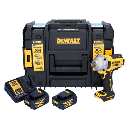 DeWalt DCF 892 M2T cordless impact wrench 18 V 813 Nm 1/2" brushless + 2x 4.0 Ah batteries + charger + TSTAK