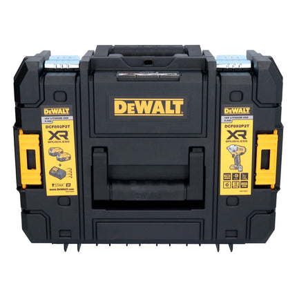 DeWalt DCF 892 M2T cordless impact wrench 18 V 813 Nm 1/2" brushless + 2x 4.0 Ah batteries + charger + TSTAK