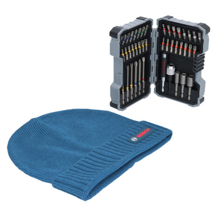 Bosch 43 tlg. Schrauberbit Set Extra Hard 1/4" + gratis Bosch Mütze / Beanie ( 0615997658 )