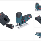 Bosch GST 12V-70 Sierra de calar profesional con acumulador 12 V 70 mm + 1x acumulador 2,0 Ah + cargador