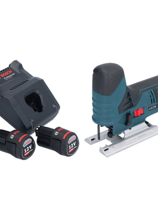 Bosch GST 12V-70 Professional Akku Stichsäge 12 V 70 mm + 2x Akku 3,0 Ah + Ladegerät