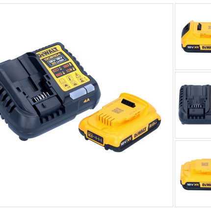 DeWalt DCB 1104 D1 Akku Starter Set 12 V / 18 V 1x Akku 2,0 Ah + DCB 1104 Ladegerät