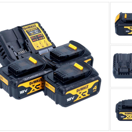DeWalt DCB 1104 M3 Battery Starter Set 12 V / 18 V 3x battery 4.0 Ah + DCB 1104 charger