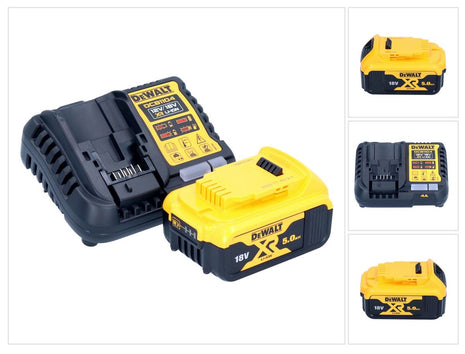 DeWalt DCB 1104 P1 set de arranque con batería 12 V / 18 V 1x batería 5,0 Ah + cargador DCB 1104