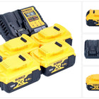DeWalt DCB 1104 P4 Set di avviamento batteria 12 V / 18 V 4x batteria 5,0 Ah + caricatore DCB 1104