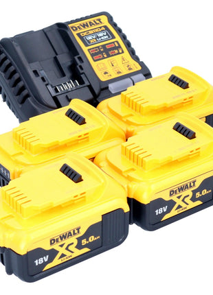 DeWalt DCB 1104 P4 Kit de démarrage sans fil 12 V / 18 V 4x batterie 5,0 Ah + chargeur DCB 1104