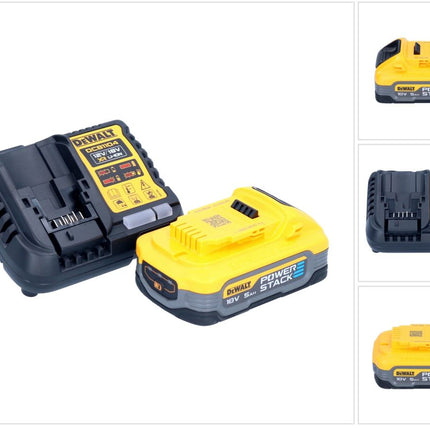 DeWalt DCB 1104 H1 Juego de batería de arranque 12 V / 18 V 1x batería Powerstack 5,0 Ah + cargador DCB 1104