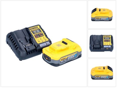 DeWalt DCB 1104 H1 kit de inicio de batería 12 V / 18 V 1x batería Powerstack 5,0 Ah + cargador DCB 1104