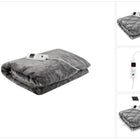 Heizdecke Elektrische Kuschelheizdecke mit 6 Leistungsstufen Abschaltautomatik und Überhitzungsschutz Waschbar Grau 180X130 cm