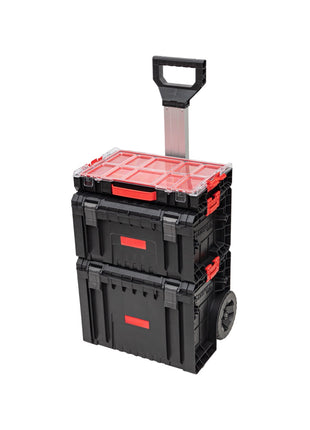 Toolbrothers RHINO L Set 2 ECO Workshop Set + Carro L + Maletín de herramientas L Organize+ + Organizador L Altura M Cajas 450 x 390 x 690 mm 52 l IP54