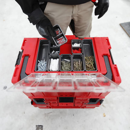 Toolbrothers RHINO XL maletín de herramientas ULTRA Handling+ altura L 26 l IP66 con separadores extraíbles + cajas