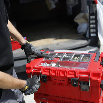 Toolbrothers RHINO XL maletín de herramientas ULTRA Handling+ altura L 26 l IP66 con separadores extraíbles + cajas