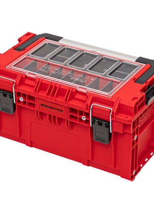 Toolbrothers RHINO XL Werkzeugkoffer ULTRA Handling+ Custom mit Organizer stapelbar 535 x 327 x 277 mm 26 l IP66 mit 5 Inlays und 10 Trennwänden