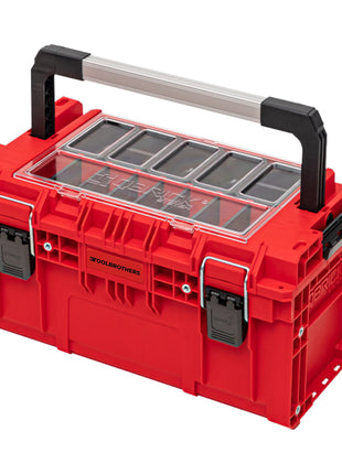 Toolbrothers RHINO XL Werkzeugkoffer ULTRA Handling+ Custom mit Organizer stapelbar 535 x 327 x 277 mm 26 l IP66 mit 5 Inlays und 10 Trennwänden