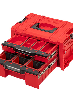 Toolbrothers RHINO L Drawer 2 ULTRA Organize+ Werkzeugkoffer 450 x 310 x 244 mm 14 l stapelbar IP54 mit 2 Schubladen