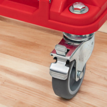 Toolbrothers RHINO L mobile transport trolley ULTRA rolling board with metal swivel wheels and brake