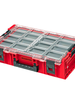 Toolbrothers RHINO XXL Organizer ULTRA Höhe 2XL Custom Multilayer stapelbar 582 x 387 x 172 mm 13,5 l IP66 mit Schaumstoffeinlage