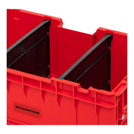 Toolbrothers RHINO XXL Werkzeug Box ULTRA Custom 35 l stapelbar mit herausnehmbaren Trennwänden