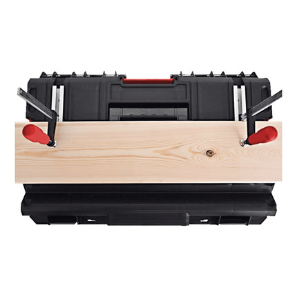 Toolbrothers RHINO XXL Valigia portautensili ECO Work+ altezza M 15,4 l IP66 con divisori estraibili + cassette