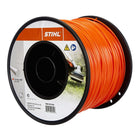 Hilo de corte Stihl hilo de corte redondo Ø 2,4 mm x 253 m de longitud naranja (00009302246) para recortar los bordes del césped