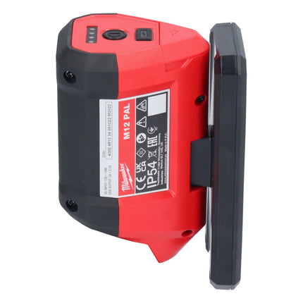 Milwaukee M12 PAL-0 Faretto LED a batteria 12 V 700 lm IP54 Solo ( 4933478226 ) - Senza batteria, senza caricabatterie