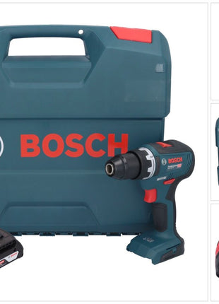 Bosch GSR 18V-55 Professional Akku Bohrschrauber 18 V 55 Nm Brushless + 1x Akku 2,0 Ah + L-Case - ohne Ladegerät