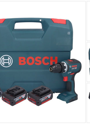 Bosch GSR 18V-55 Professional Akku Bohrschrauber 18 V 55 Nm Brushless + 2x Akku 4,0 Ah + Ladegerät + L-Case