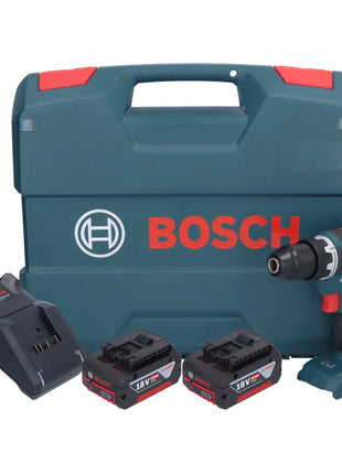 Bosch GSR 18V-55 Professional Akku Bohrschrauber 18 V 55 Nm Brushless + 2x Akku 4,0 Ah + Ladegerät + L-Case