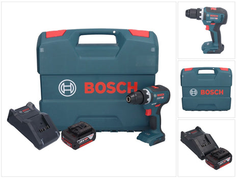 Bosch GSR 18V-55 Professional Perceuse-visseuse sans fil 18 V 55 Nm Brushless + 1x batterie 5,0 Ah + chargeur + L-Case