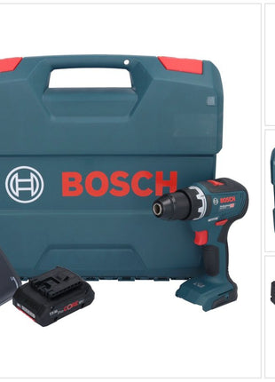 Bosch GSR 18V-55 Taladro atornillador inalámbrico profesional 18 V 55 Nm sin escobillas + 1x batería ProCORE 4,0 Ah + cargador + estuche L