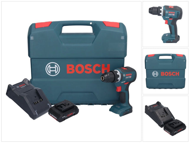 Bosch GSR 18V-55 Taladro atornillador a batería profesional 18 V 55 Nm sin escobillas + 1x acumulador ProCORE 4,0 Ah + cargador + maletín en L