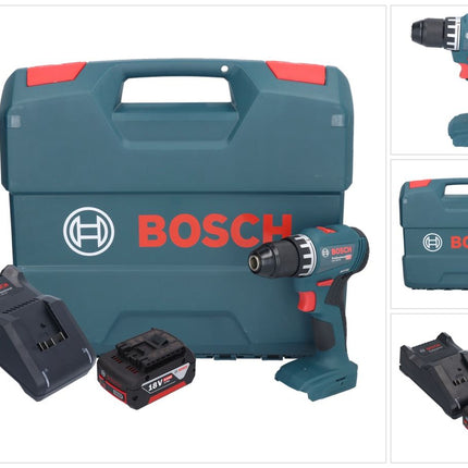 Bosch GSR 18V-45 Professional Akku Bohrschrauber 18 V 45 Nm Brushless + 1x Akku 5,0 Ah + Ladegerät + L-Case