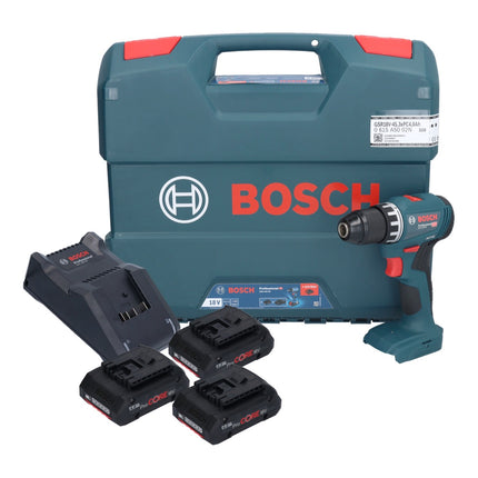 Bosch GSR 18V-45 Trapano avvitatore a batteria professionale 18 V 45 Nm Brushless ( 0615A5002N ) + 3x batteria ProCORE 4,0 Ah + caricabatterie + L-Case