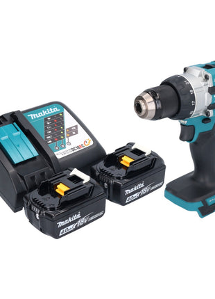 Makita DHP 489 RM Akku Schlagbohrschrauber 18 V 73 Nm Brushless + 2x Akku 4,0 Ah + Ladegerät