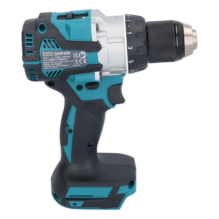 Makita DHP 489 RM trapano a percussione a batteria 18 V 73 Nm brushless + 2x batteria ricaricabile 4,0 Ah + caricabatterie