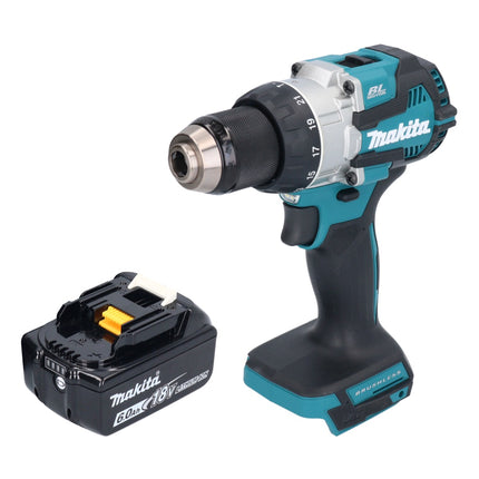 Makita DHP 489 G1 trapano a percussione a batteria 18 V 73 Nm brushless + 1x batteria ricaricabile 6,0 Ah - senza caricabatterie