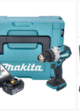 Makita DHP 489 RF1J Akku Schlagbohrschrauber 18 V 73 Nm Brushless + 1x Akku 3,0 Ah + Ladegerät + Makpac