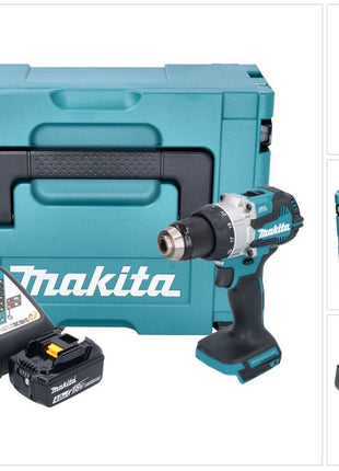 Makita DHP 489 RM1J Akku Schlagbohrschrauber 18 V 73 Nm Brushless + 1x Akku 4,0 Ah + Ladegerät + Makpac