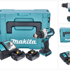 Makita DHP 489 RTJ Akku Schlagbohrschrauber 18 V 73 Nm Brushless + 2x Akku 5,0 Ah + Ladegerät + Makpac