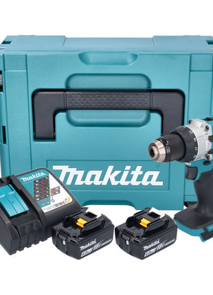 Makita DHP 489 RGJ Akku Schlagbohrschrauber 18 V 73 Nm Brushless + 2x Akku 6,0 Ah + Ladegerät + Makpac