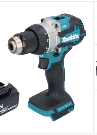 Makita DDF 489 T1 Akku Bohrschrauber 18 V 73 Nm Brushless + 1x Akku 5,0 Ah - ohne Ladegerät