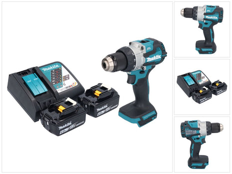 Trapano avvitatore a batteria Makita DDF 489 RG 18 V 73 Nm brushless + 2x batteria ricaricabile 6,0 Ah + caricatore