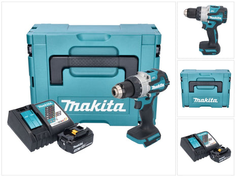 Trapano avvitatore a batteria Makita DDF 489 RF1J 18 V 73 Nm brushless + 1x batteria ricaricabile 3,0 Ah + caricabatterie + Makpac