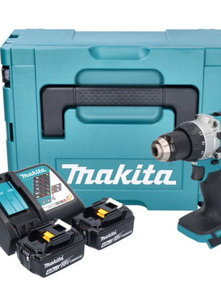 Makita DDF 489 RMJ Akku Bohrschrauber 18 V 73 Nm Brushless + 2x Akku 4,0 Ah + Ladegerät + Makpac