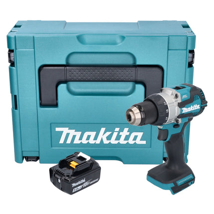 Makita DDF 489 T1J cordless drill driver 18 V 73 Nm brushless + 1x rechargeable battery 5.0 Ah + Makpac - without charger