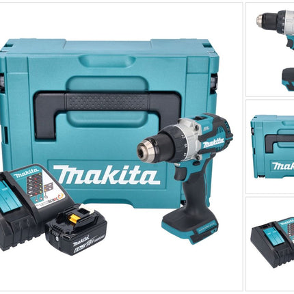 Makita DDF 489 RG1J Akku Bohrschrauber 18 V 73 Nm Brushless + 1x Akku 6,0 Ah + Ladegerät + Makpac